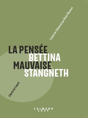 cover image of La pensée mauvaise